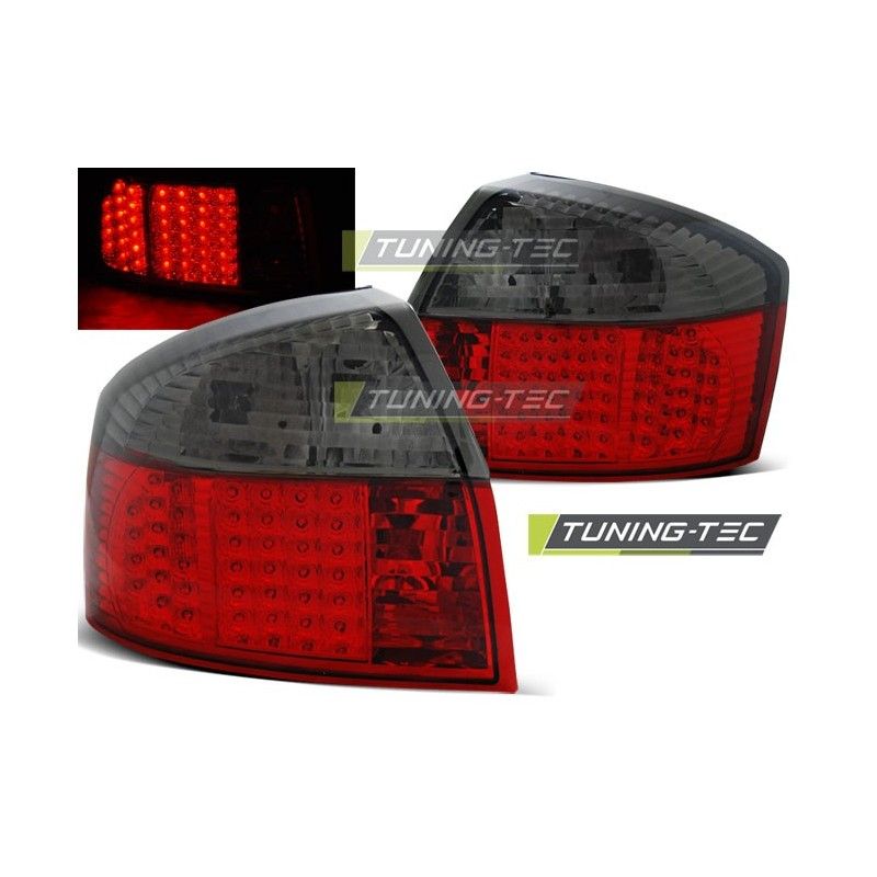 LED TAIL LIGHTS RED SMOKE fits AUDI A4 10.00-10.04, A4 B6 00-05