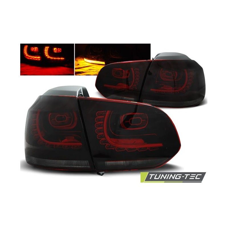 LED TAIL LIGHTS RED SMOKE fits VW GOLF 6 10.08-12, golf 6