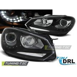 HEADLIGHTS TRUE DRL BLACK fits VW GOLF 6 10.08-12 , golf 6