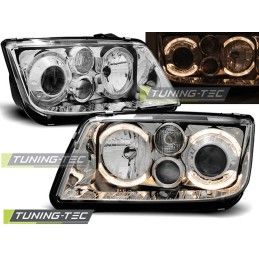 HEADLIGHTS ANGEL EYES CHROME fits VW BORA 09.98-07.05, Volkswagen