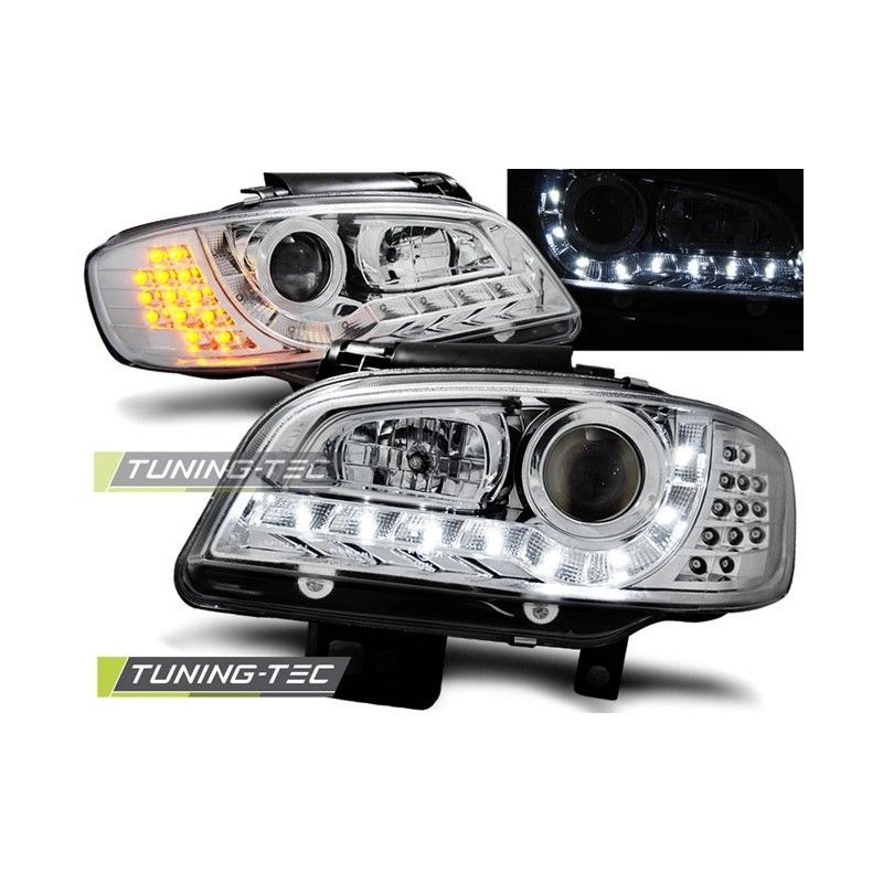 HEADLIGHTS DAYLIGHT CHROME fits SEAT IBIZA/CORDOBA 09.99-03.02, Ibiza 6K 93-02 HEADLIGHTS DAYLIGHT CHROME fits SEAT IBIZA/CORDOBA 09.99-03.02, Ibiza 6K 93-02