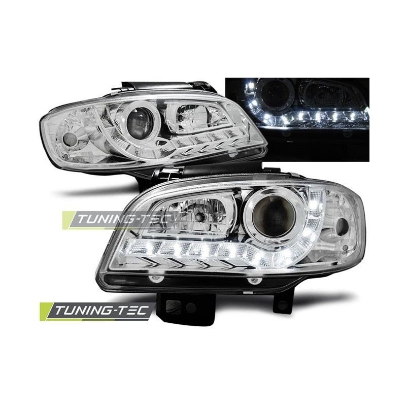 HEADLIGHTS DAYLIGHT CHROME fits SEAT IBIZA/CORDOBA 09.99-03.02, Ibiza 6K 93-02 HEADLIGHTS DAYLIGHT CHROME fits SEAT IBIZA/CORDOBA 09.99-03.02, Ibiza 6K 93-02
