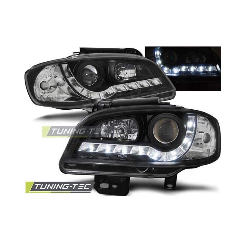 HEADLIGHTS DAYLIGHT BLACK fits SEAT IBIZA/CORDOBA 09.99-03.02, Ibiza 6K 93-02 HEADLIGHTS DAYLIGHT BLACK fits SEAT IBIZA/CORDOBA 09.99-03.02, Ibiza 6K 93-02