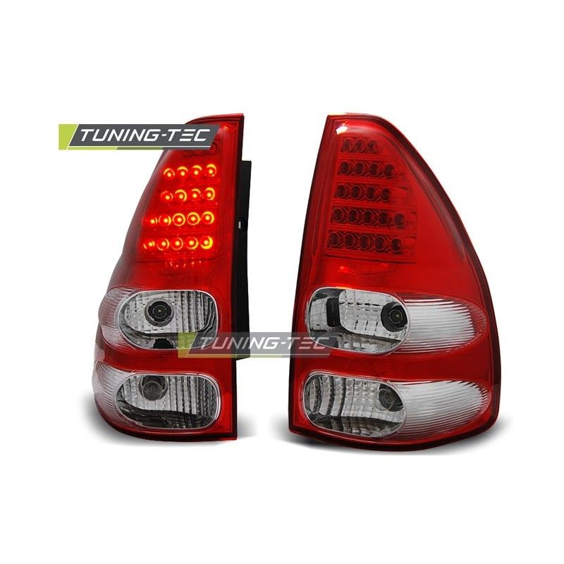 TOYOTA LAND CRUISER 120 03-09 RED WHITE LED, Land Cruiser