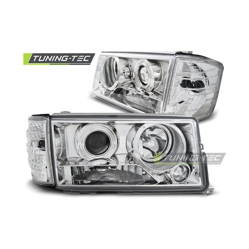 HEADLIGHTS CHROME fits MERCEDES W201/190 12.82-05.93, Classe C W201 / 190E