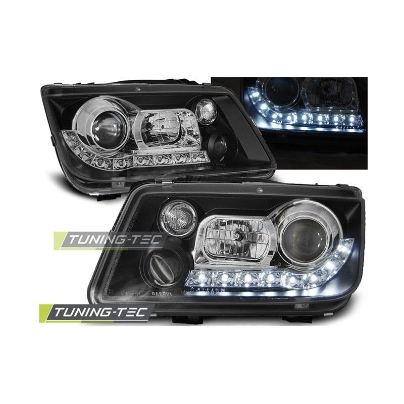 HEADLIGHTS DAYLIGHT BLACK fits VW BORA 09.98-05.05, Volkswagen HEADLIGHTS DAYLIGHT BLACK fits VW BORA 09.98-05.05, Volkswagen
