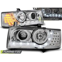 HEADLIGHTS DAYLIGHT CHROME fits VW T4 90-03.03 TRANSPORTER, T4