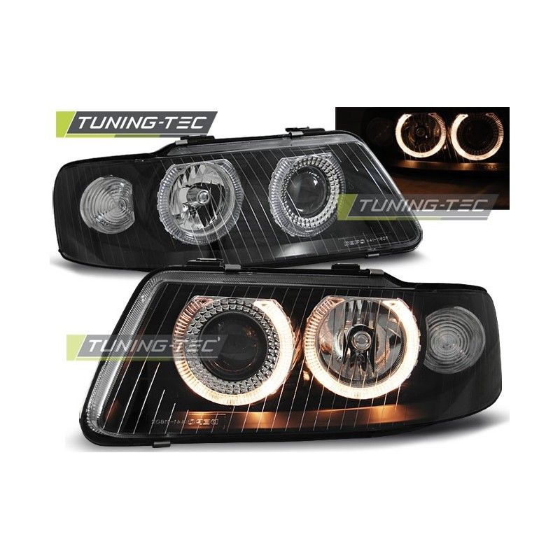 HEADLIGHTS ANGEL EYES BLACK fits AUDI A3 09.00-05.03, A3 8L 96-03