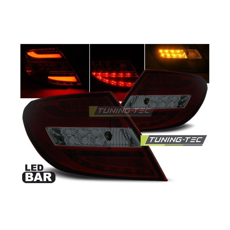 LED BAR TAIL LIGHTS RED SMOKE fits MERCEDES C-KLASA W204 SEDAN 07-10, Classe C W204 LED BAR TAIL LIGHTS RED SMOKE fits MERCEDES C-KLASA W204 SEDAN 07-10, Classe C W204