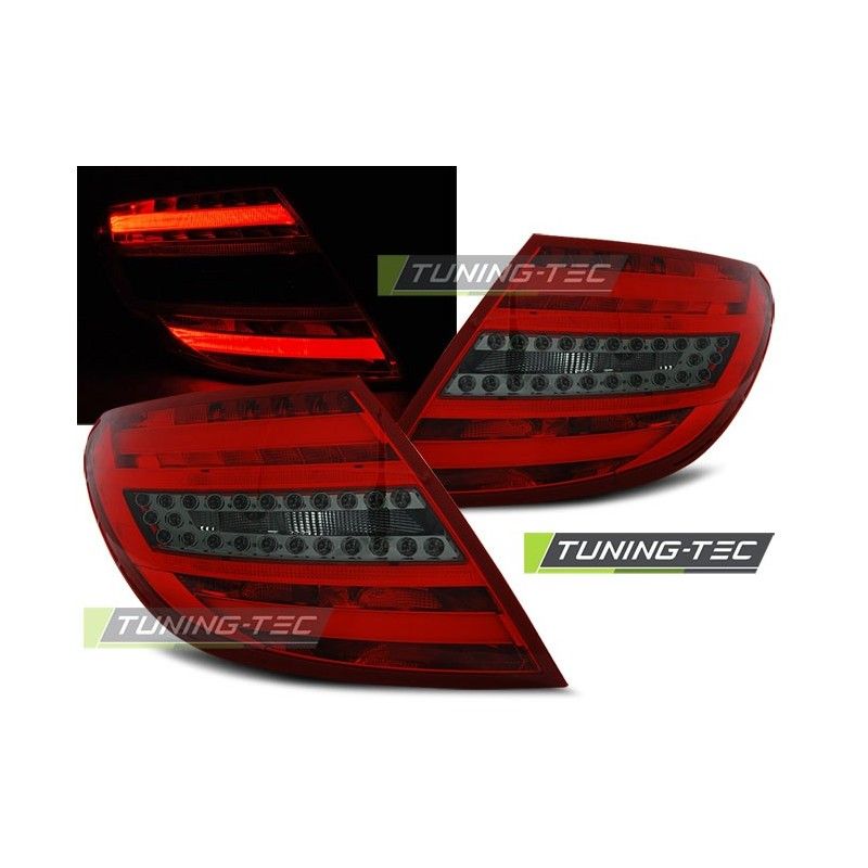 LED BAR TAIL LIGHTS RED SMOKE fits MERCEDES C-KLASA W204 SEDAN 07-10, Classe C W204 LED BAR TAIL LIGHTS RED SMOKE fits MERCEDES C-KLASA W204 SEDAN 07-10, Classe C W204