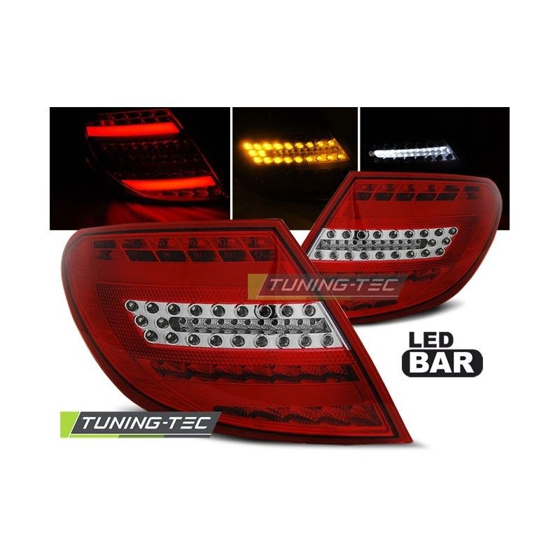 LED BAR TAIL LIGHTS RED WHIE fits MERCEDES C-KLASA W204 SEDAN 07-10, Classe C W204 LED BAR TAIL LIGHTS RED WHIE fits MERCEDES C-KLASA W204 SEDAN 07-10, Classe C W204