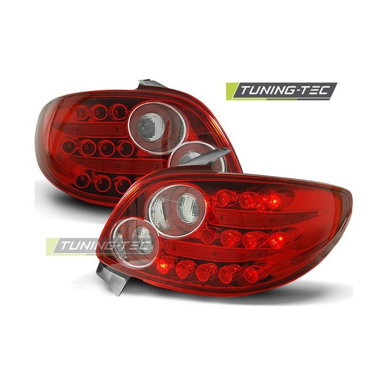 PEUGEOT 206 10.98- RED WHITE LED, 206