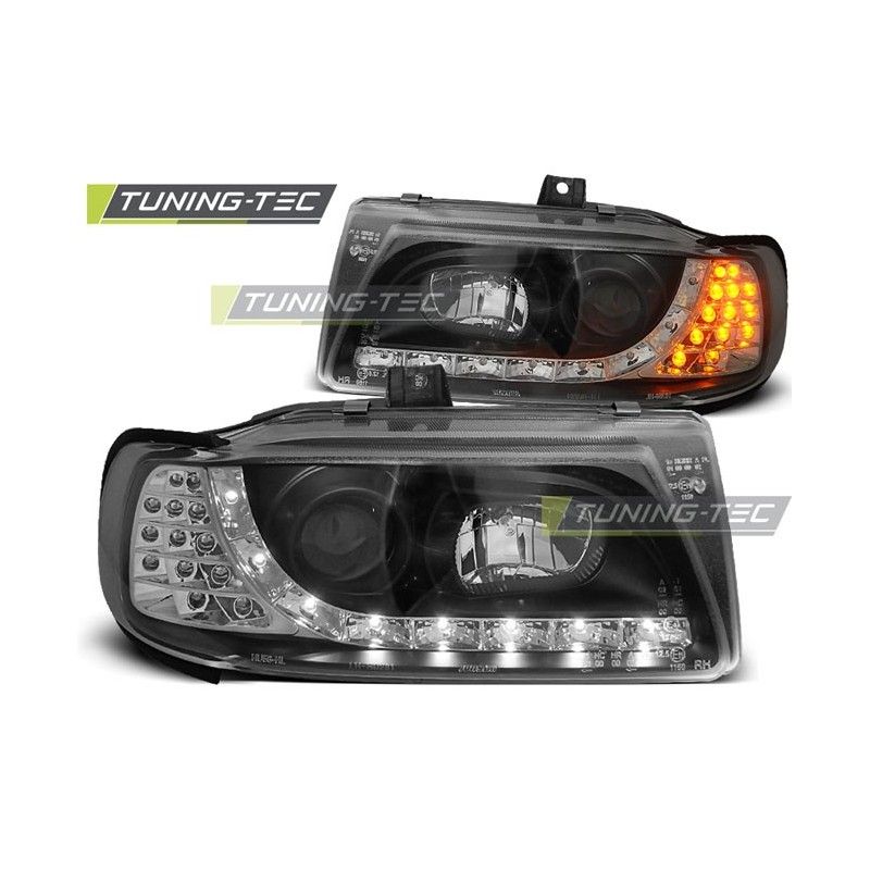 HEADLIGHTS DAYLIGHT BLACK fits SEAT IBIZA/CORDOBA/POLO VARIANT, SEDAN 10.93-08.99, Ibiza 6K 93-02 HEADLIGHTS DAYLIGHT BLACK fits SEAT IBIZA/CORDOBA/POLO VARIANT, SEDAN 10.93-08.99, Ibiza 6K 93-02
