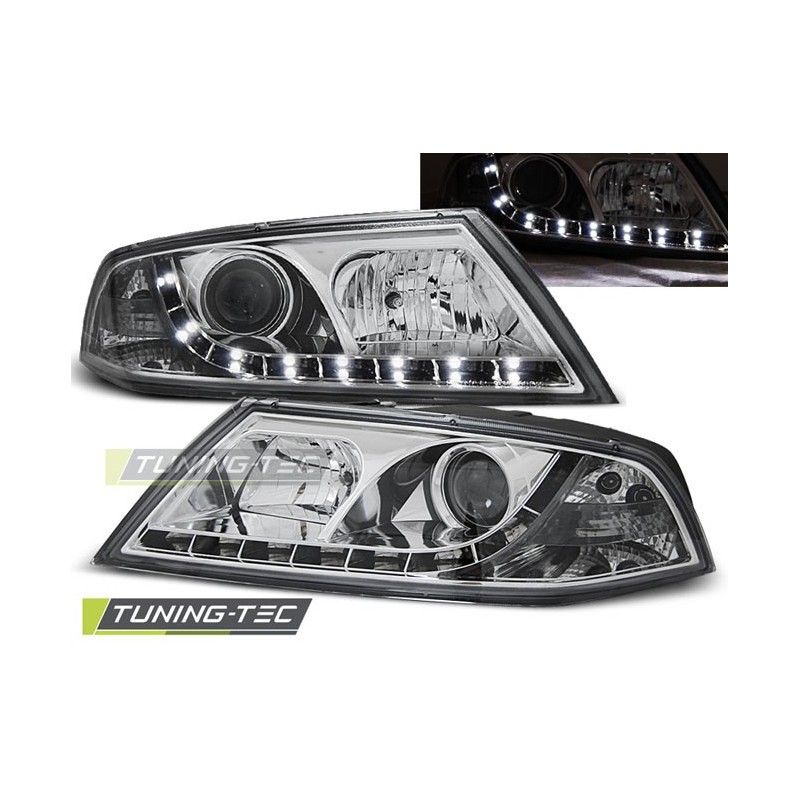 XENON HEADLIGHTS DAYLIGHT CHROME fits SKODA OCTAVIA 2 03.04-08, Octavia II 04-13