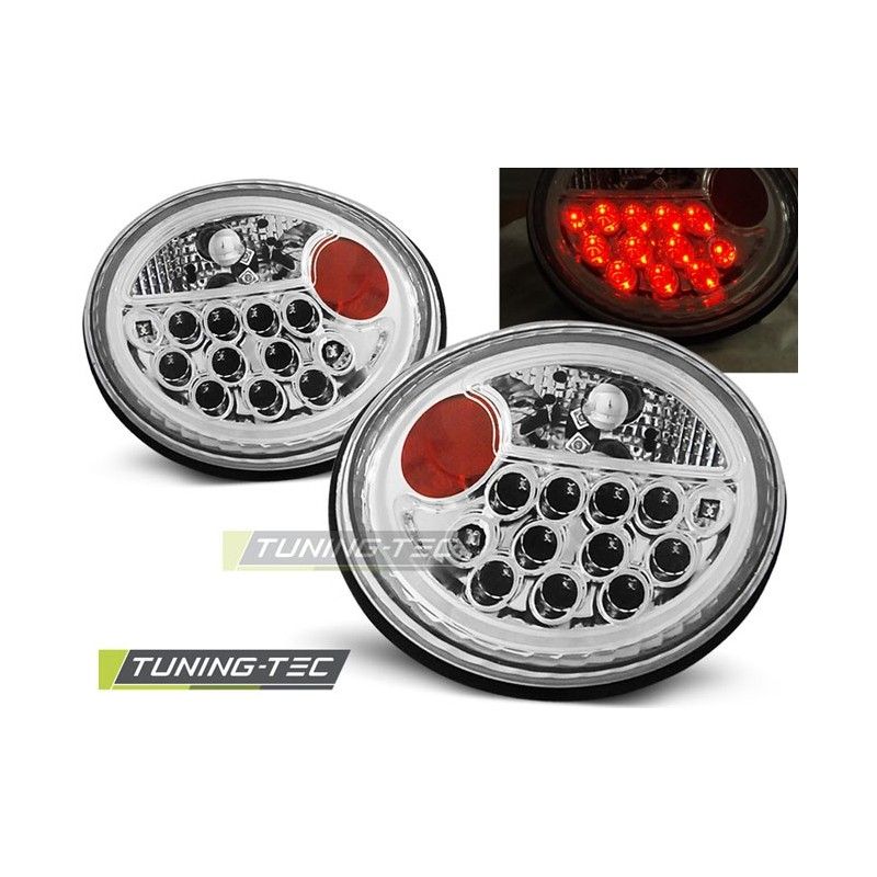 LED TAIL LIGHTS CHROME fits VW NEW BEETLE 10.98-05, New Beetle