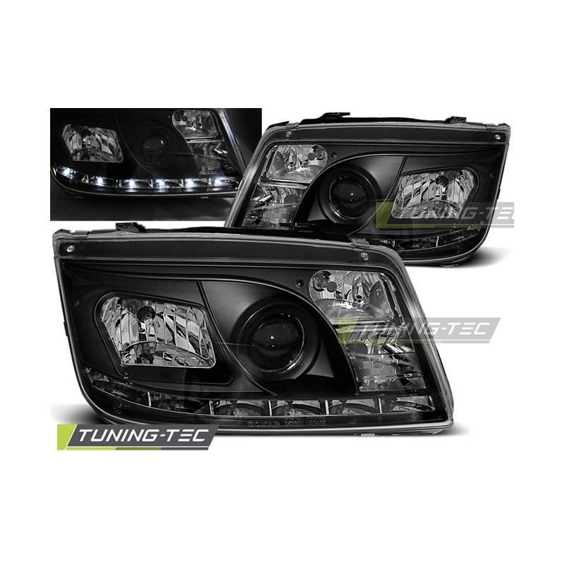 HEADLIGHTS DAYLIGHT BLACK fits VW BORA 09.98-05.05, Volkswagen HEADLIGHTS DAYLIGHT BLACK fits VW BORA 09.98-05.05, Volkswagen