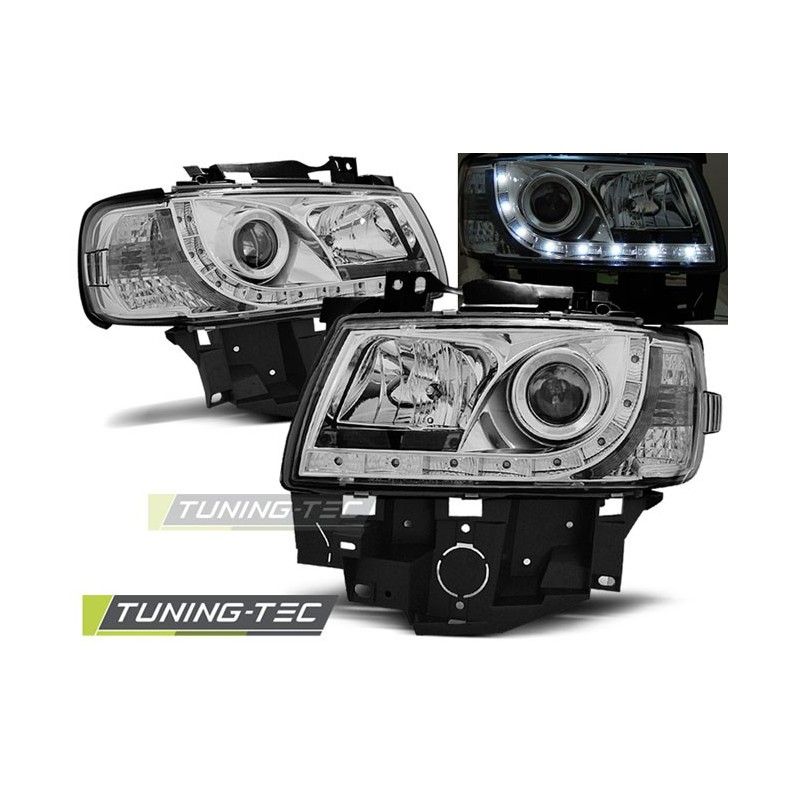 HEADLIGHTS DAYLIGHT CHROME fits VW T4 08.96-03.03 BUS, T4
