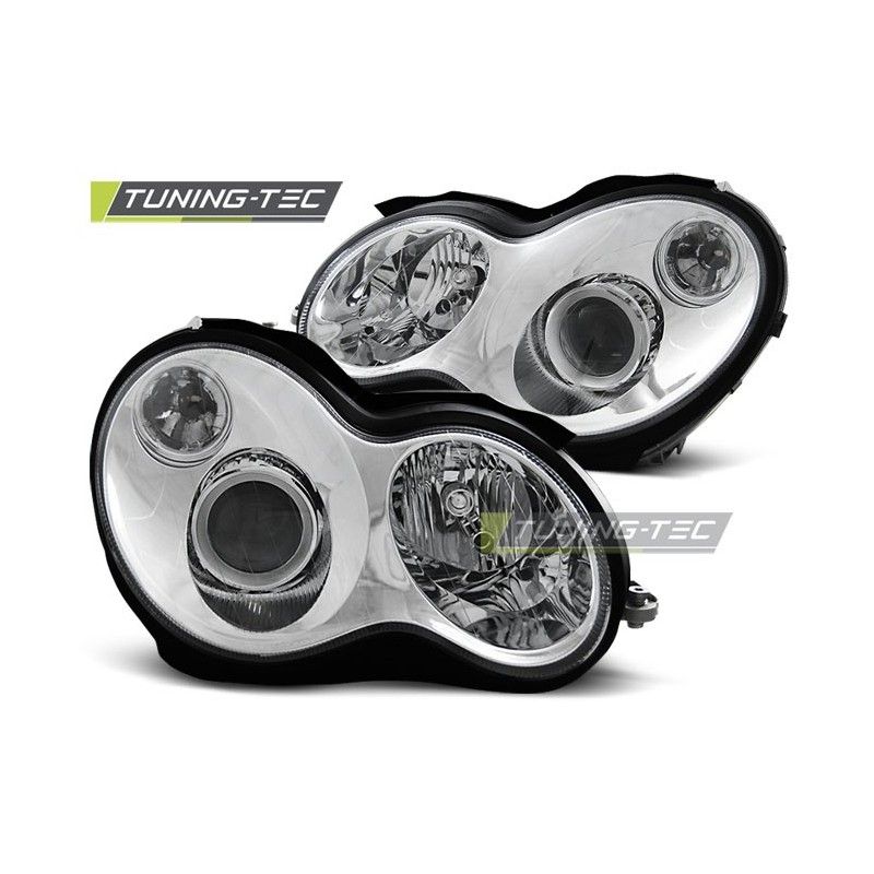HEADLIGHTS CHROME fits MERCEDES W203 C-KLASA 07.00-03.04, Classe C W203 HEADLIGHTS CHROME fits MERCEDES W203 C-KLASA 07.00-03.04, Classe C W203
