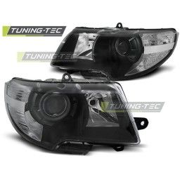 HEADLIGHTS BLACK fits SKODA SUPERB 08-12, Skoda