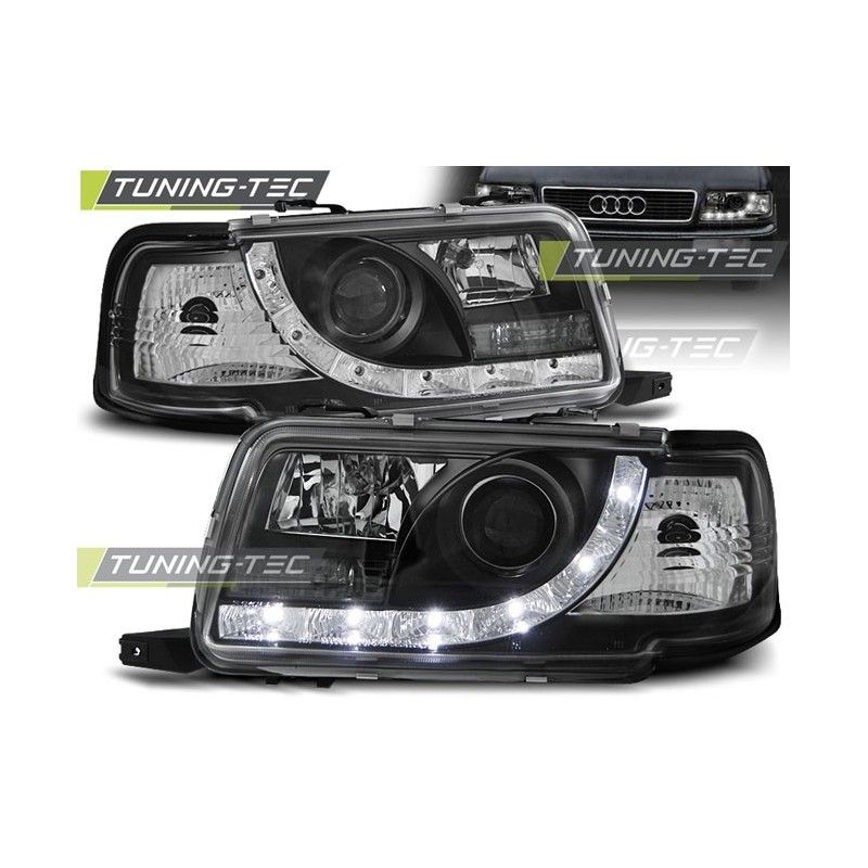 HEADLIGHTS DAYLIGHT BLACK fits AUDI 80 B4 09.91-04.96, 80