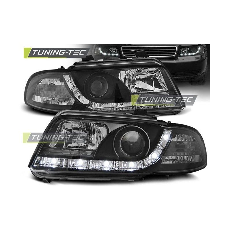 HEADLIGHTS DAYLIGHT BLACK fits AUDI A4 11.94-12.98, A4 B5 94-01