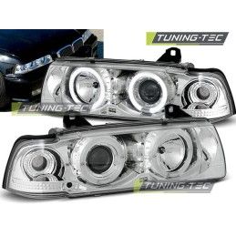 HEADLIGHTS ANGEL EYES CHROME fits BMW E36 12.90-08.99 C/C, Bmw