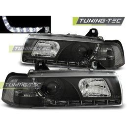HEADLIGHTS DAYLIGHT BLACK fits BMW E36 12.90-08.99, Bmw
