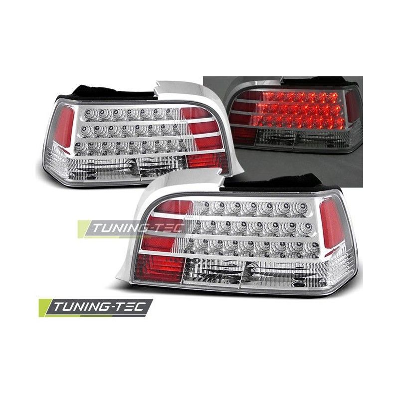 LED TAIL LIGHTS CHROME fits BMW E36 12.90-08.99 COUPE, Serie 3 E36 Coupé/Cab