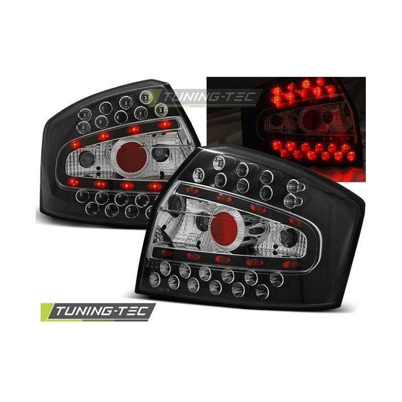 LED TAIL LIGHTS BLACK fits AUDI A4 8E 10.00-10.04 SEDAN, A4 B6 00-05