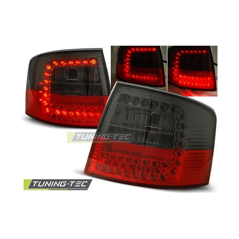 LED TAIL LIGHTS RED SMOKE fits AUDI A6 05.97-05.04 AVANT, A6 4B C5 97-04