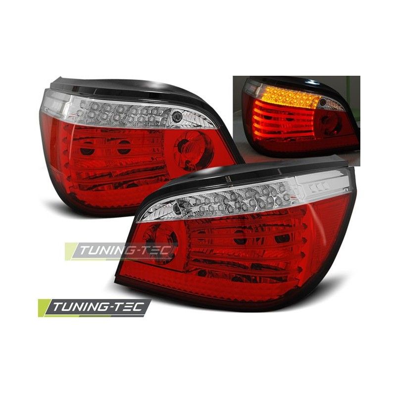LED TAIL LIGHTS RED WHITE fits BMW E60 07.03-07, Serie 5 E60/61 LED TAIL LIGHTS RED WHITE fits BMW E60 07.03-07, Serie 5 E60/61