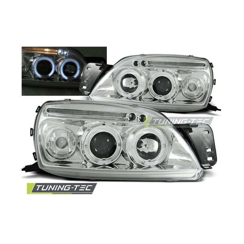 FORD FIESTA MK5 09.99-04.02 ANGEL EYES CHROME, Ford FORD FIESTA MK5 09.99-04.02 ANGEL EYES CHROME, Ford