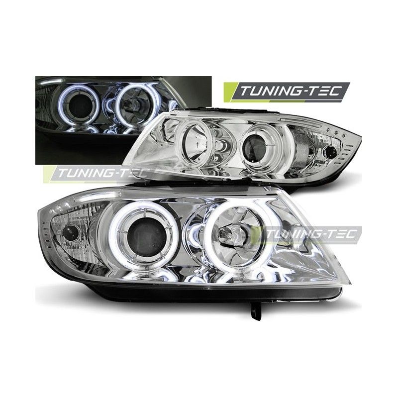 HEADLIGHTS ANGEL EYES CCFL CHROME fits BMW E90/E91 03.05-08.08 , Serie 3 E90/E91