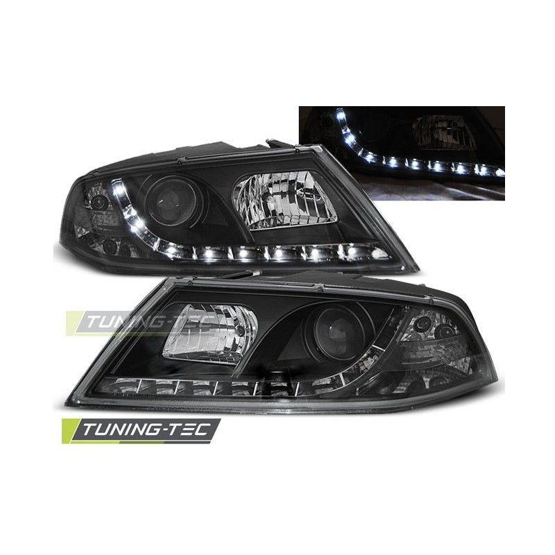 XENON HEADLIGHTS DAYLIGHT BLACK fits SKODA OCTAVIA 2 03.04- 08, Octavia II 04-13