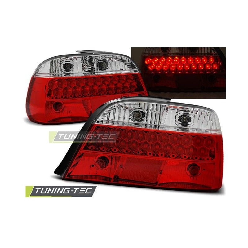 LED TAIL LIGHTS RED WHITE fits BMW E38 06.94-07.01, Serie 7 E38 