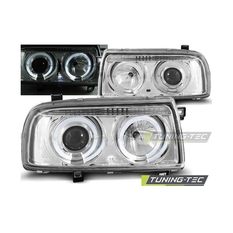HEADLIGHTS ANGEL EYES CHROME fits VW VENTO 01.92-08.98, Vento