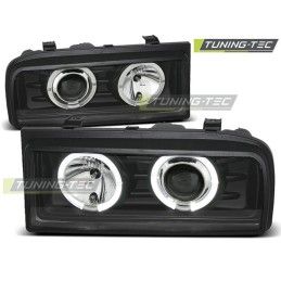 HEADLIGHTS ANGEL EYES BLACK fits VW CORRADO 88-95, Volkswagen