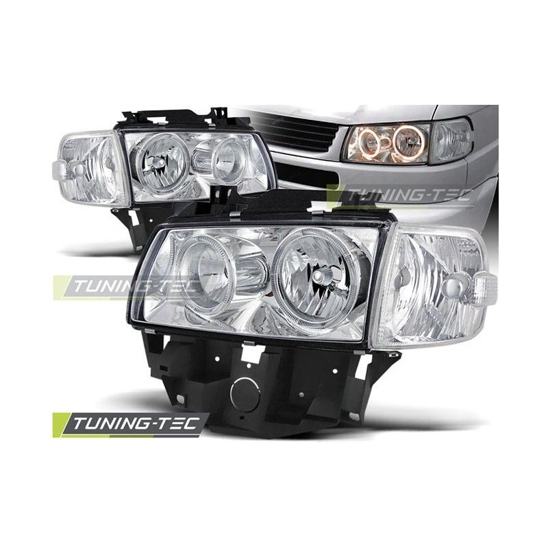 HEADLIGHTS ANGEL EYES CHROME fits VW T4 08.96-03.03 BUS, T4