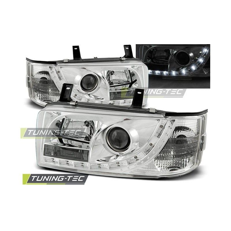 HEADLIGHTS DAYLIGHT CHROME fits VW T4 90-03.03 TRANSPORTER, T4