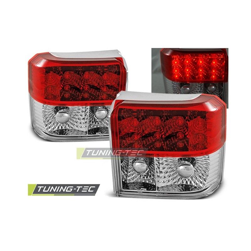 LED TAIL LIGHTS RED WHITE fits VW T4 90-03.03, T4