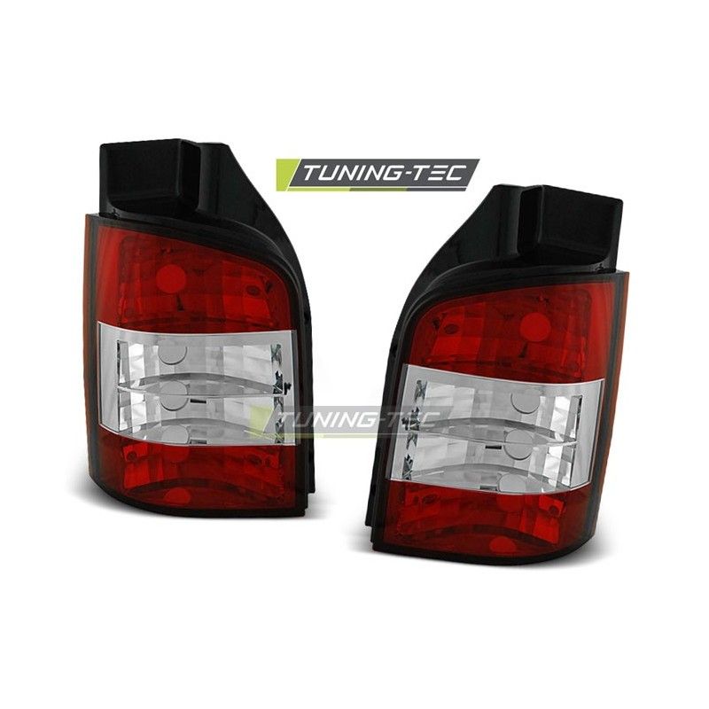 TAIL LIGHTS RED WHITE fits VW T5 04.03-09, T5
