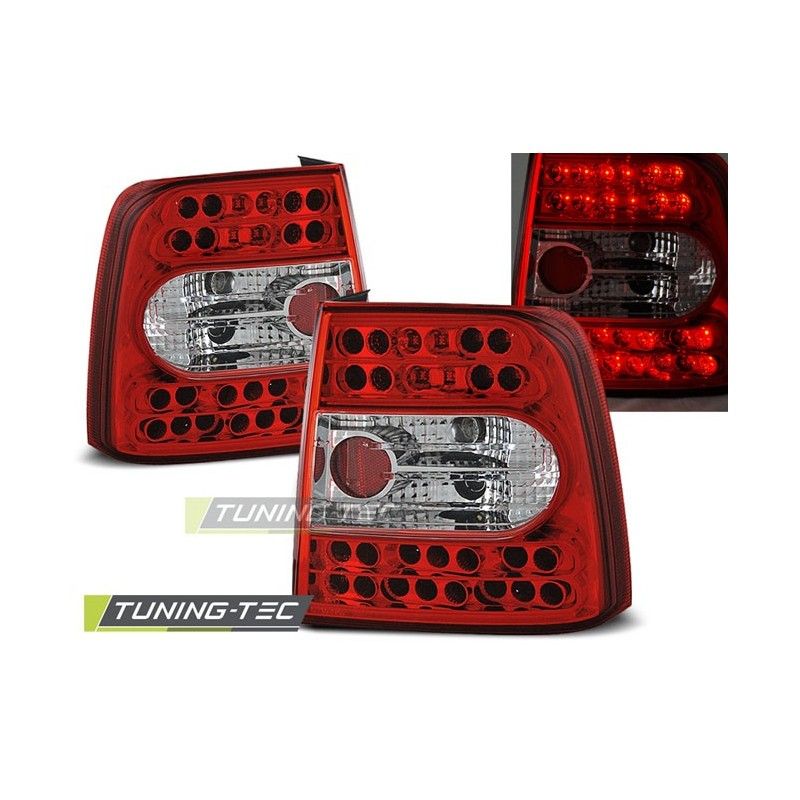 LED TAIL LIGHTS RED WHITE fits VW PASSAT B5 11.96-08.00 SEDAN, Passat B5 96-05