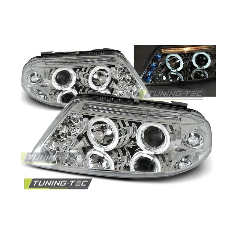 HEADLIGHTS ANGEL EYES CHROME fits VW PASSAT 3BG 09.00-03.05, Passat B5 96-05 HEADLIGHTS ANGEL EYES CHROME fits VW PASSAT 3BG 09.00-03.05, Passat B5 96-05