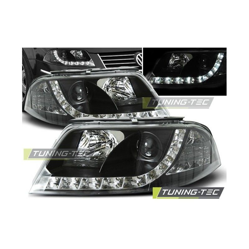 HEADLIGHTS DAYLIGHT BLACK fits VW PASSAT 3BG 09.00-03.05, Passat B5 96-05