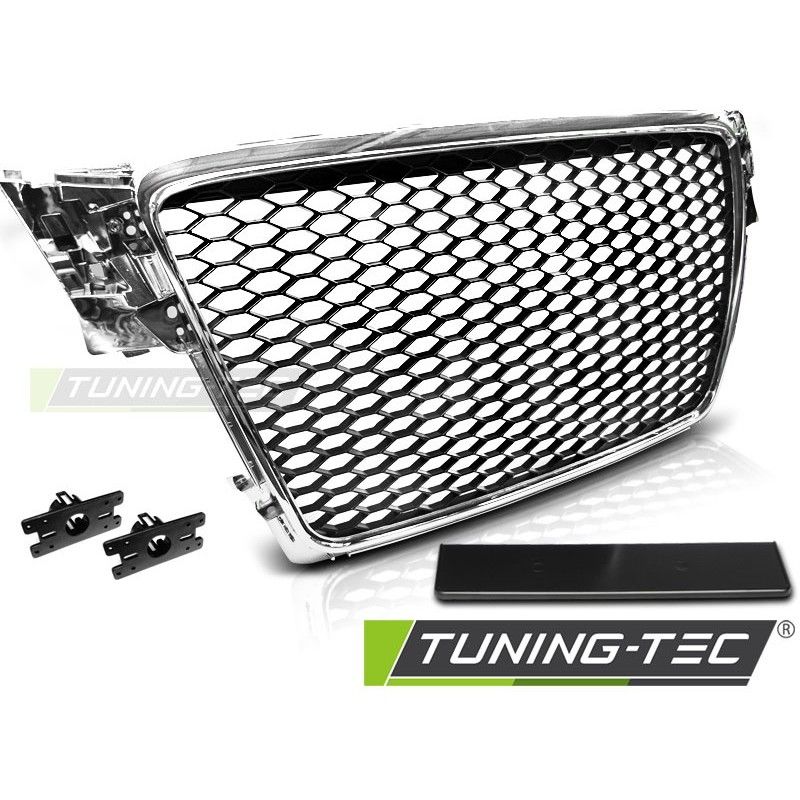 GRILLE SPORT CHROME fits AUDI A4 B8 08-11, A4/S4 B8 GRILLE SPORT CHROME fits AUDI A4 B8 08-11, A4/S4 B8