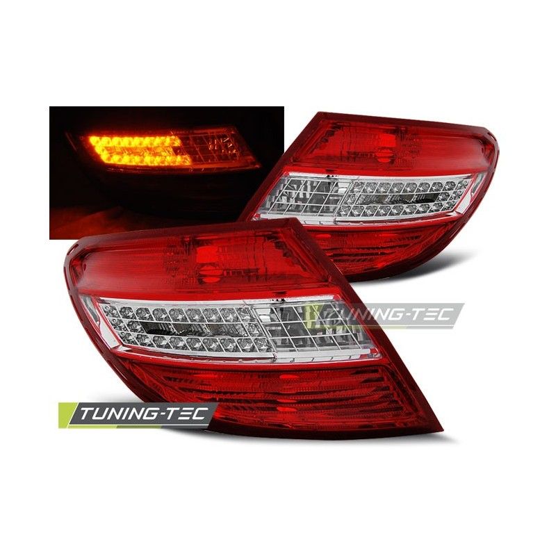 LED TAIL LIGHTS RED WHITE fits MERCEDES C-KLASA W204 SEDAN 07-10, Classe C W204 LED TAIL LIGHTS RED WHITE fits MERCEDES C-KLASA W204 SEDAN 07-10, Classe C W204