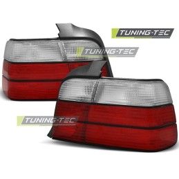 TAIL LIGHTS SPORT LOOK RED WHITE fits BMW E36 12.90-08.99 SEDAN, Bmw