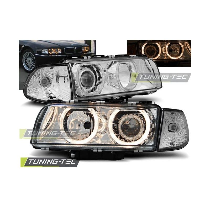 HEADLIGHTS ANGEL EYES CHROME fits BMW E38 06.94-08.98, Serie 7 E38 