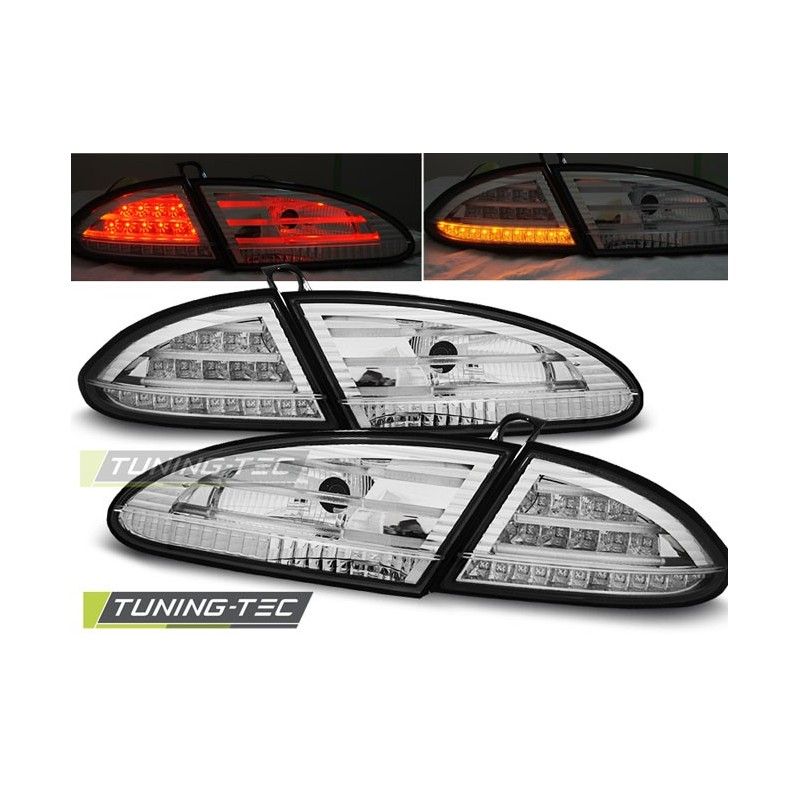 LED TAIL LIGHTS CHROME fits SEAT LEON 06.05-09, Leon II 05-12
