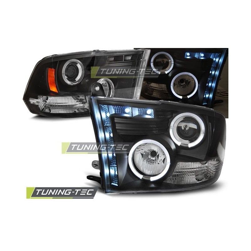 DODGE RAM 09-18 ANGEL EYES BLACK, Dodge DODGE RAM 09-18 ANGEL EYES BLACK, Dodge